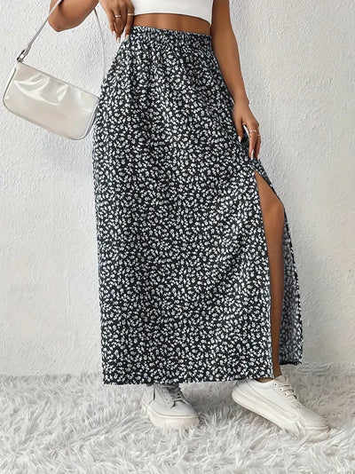 Aori – Elegante Maxiröcke mit hohem Bund und Blumenmuster