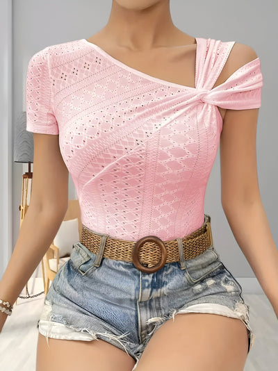 Nixie – elegante asymmetrische schulterbluse