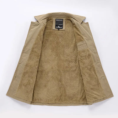 Ludwig | Eleganter isolierter langer Trenchcoat für Herren