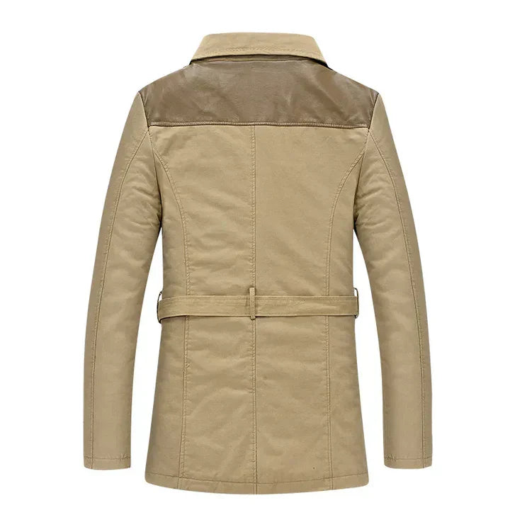 Ludwig | Eleganter isolierter langer Trenchcoat für Herren