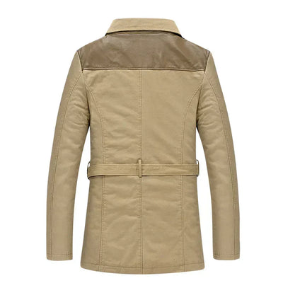 Ludwig | Eleganter isolierter langer Trenchcoat für Herren