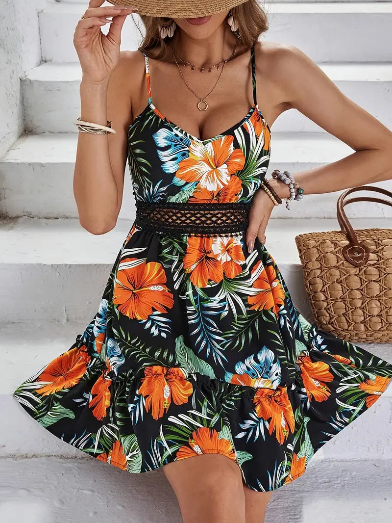 Lucena – Tropisches Stufen-Sommerkleid