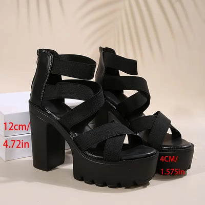 Kaevia – Plateau-Sandalen mit Blockabsatz