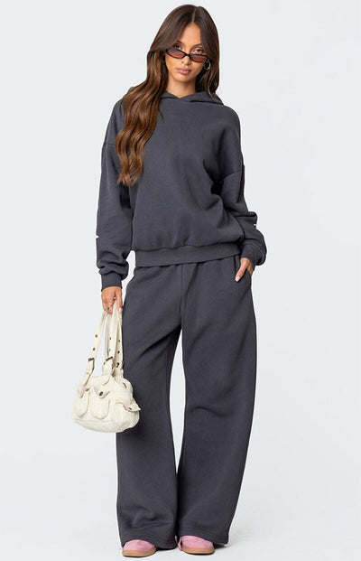 Oversize Damen Jogginganzug – Bequemes Zweiteiler Set