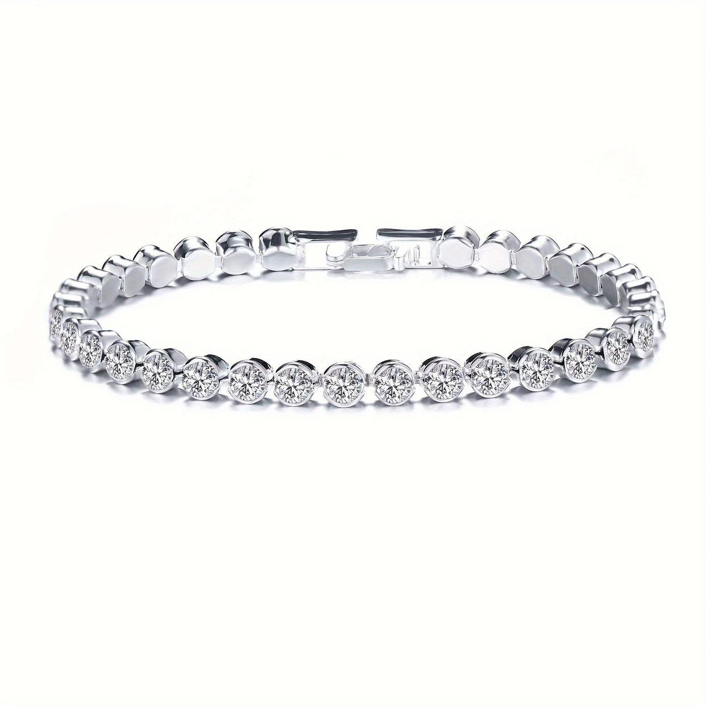 Elegantes Zirkonia-Armband - funkelnde kubische Zirkonia