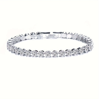 Elegantes Zirkonia-Armband - funkelnde kubische Zirkonia