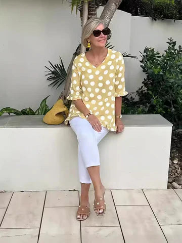 Valerie – Stylisches Polka Dot Top