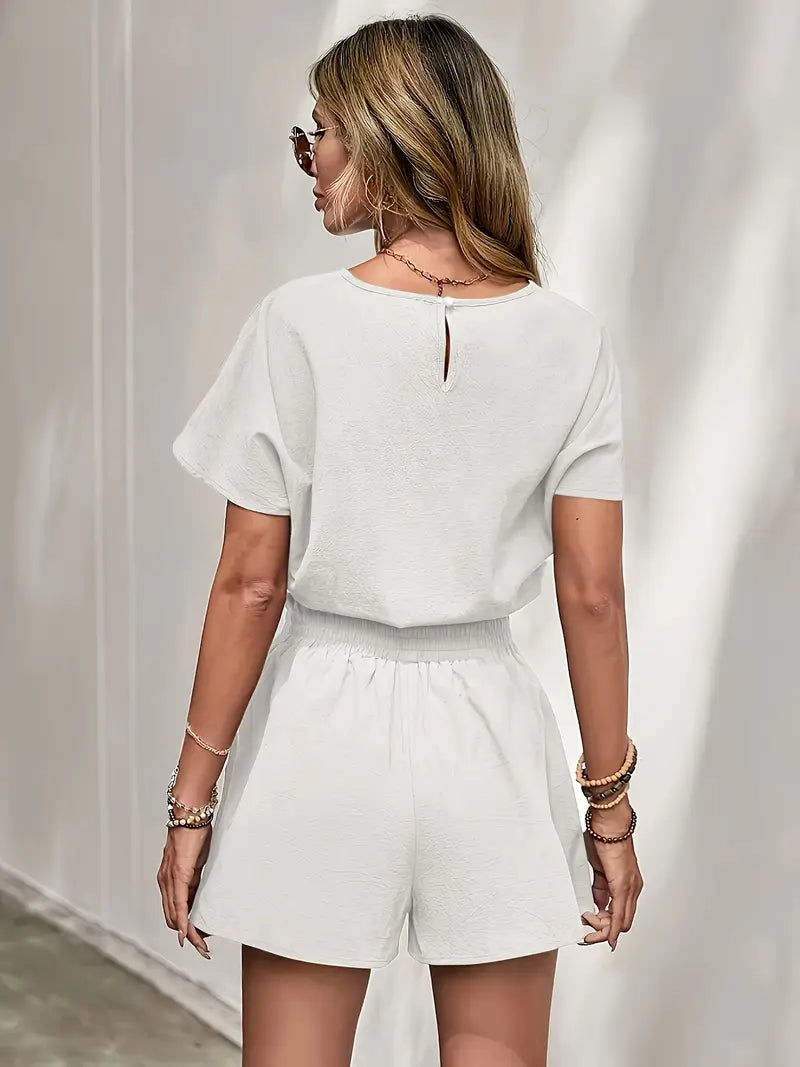 Aminna – Elegantes Top- und Shorts-Set