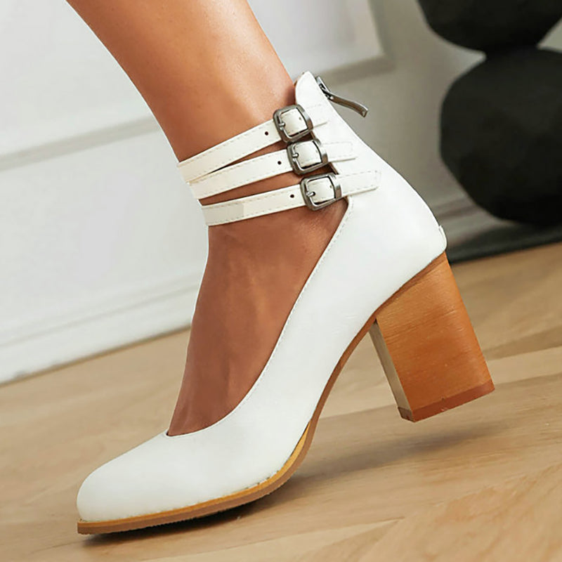 Casilda | Elegante Sandalen mit Knöchelriemen und robuster Sohle