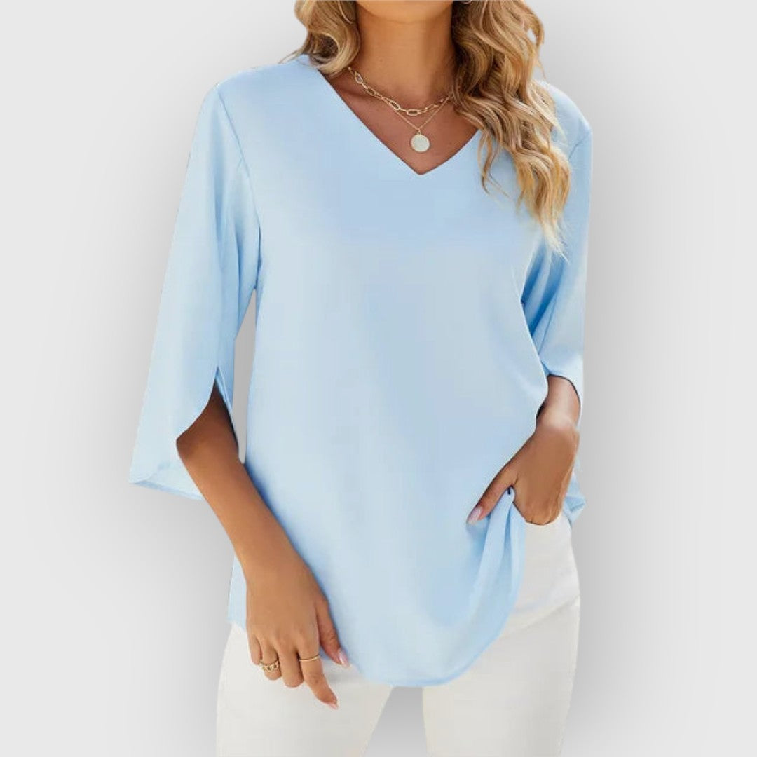Rachel | Bluse mit V-Ausschnitt