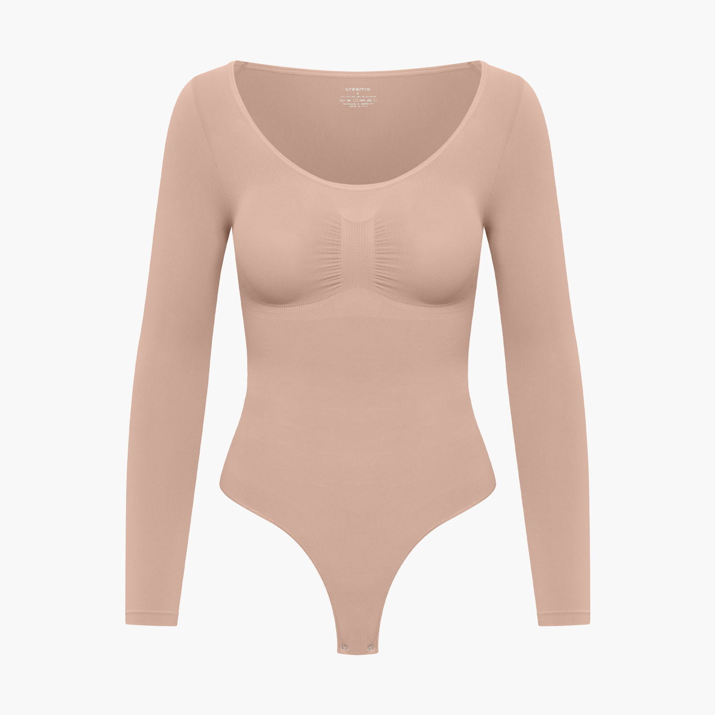 Bodysuit Sculpting Shapewear Longsleeve mit String - Secret Sale