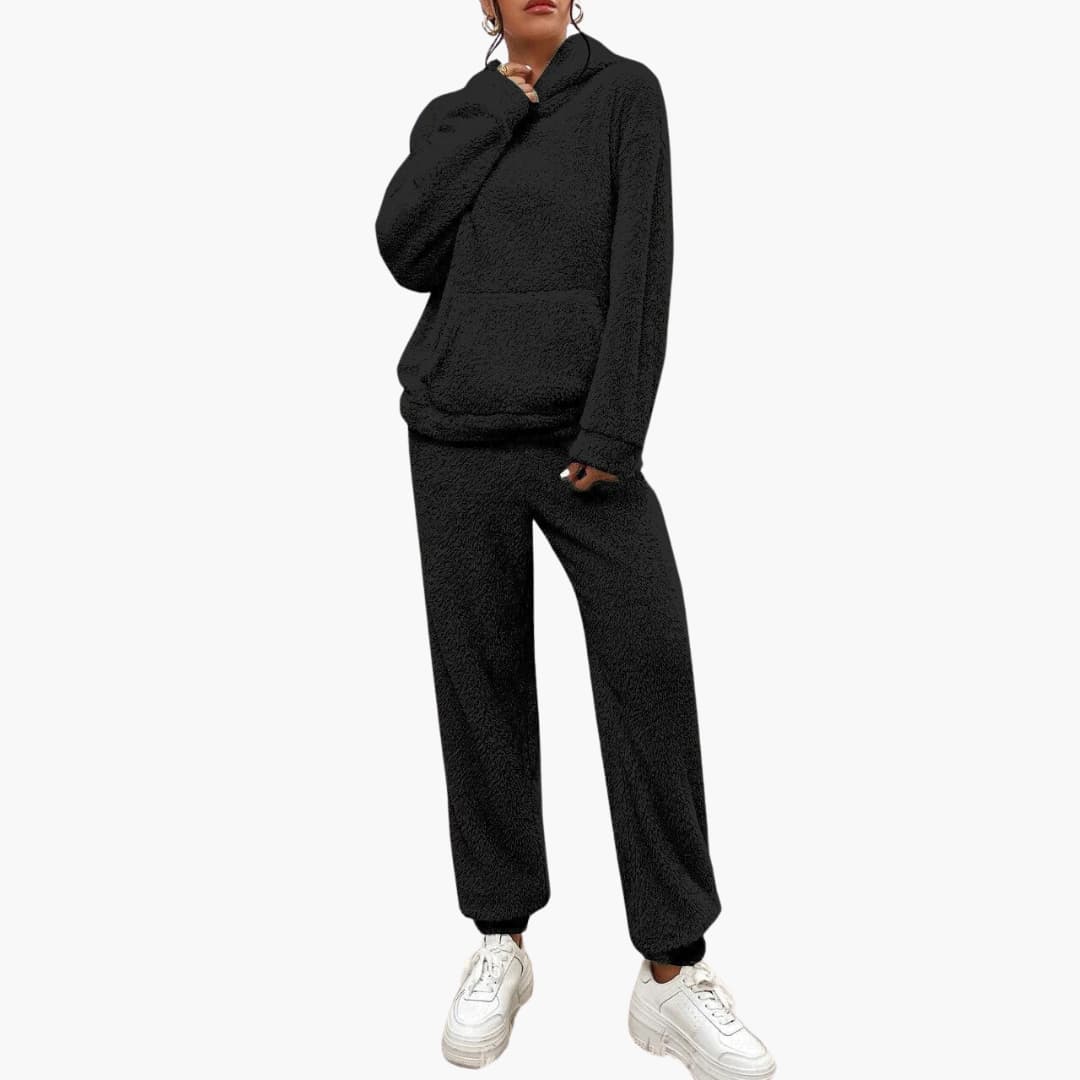 Teddy Hoodie Loungewear für Damen