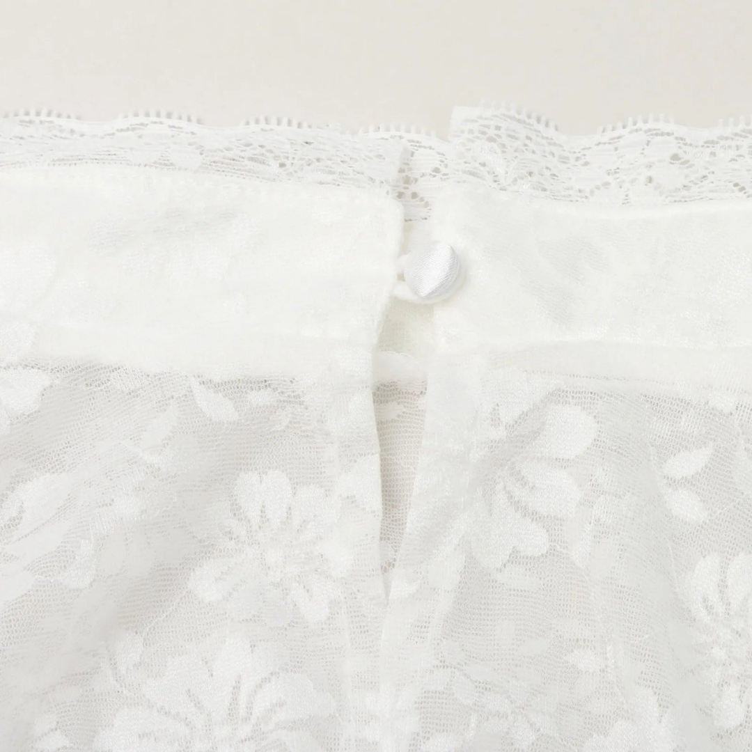 Damen Weiß Dirndl Bluse Oktoberfest | Hochgeschlossen