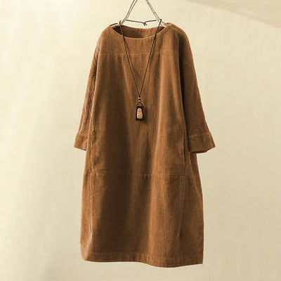Xaviera | Zeitloses Soft Touch Damen Corduroy Kleid