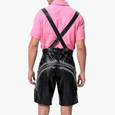 Bestickte Trachten Lederhose für Herren - Oktoberfest 2025