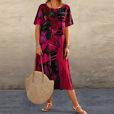 Annelies | Bequemes & Feminines Blumen Damenkleid