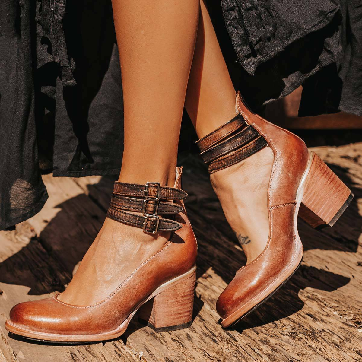 Ginevra™ | Chunky Sole Multi-Strap Pumps