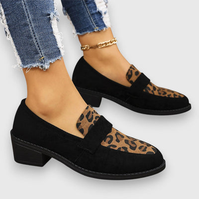 WILDTOUCH - ELEGANTER PANTOFFEL MIT LEOPARD ENMUSTER