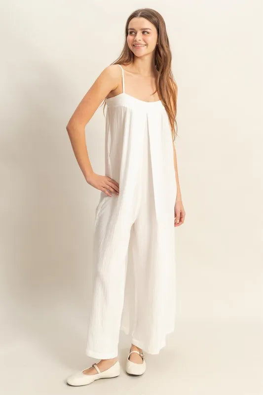 HYFVE Double Gauze Super Flowy Cami Jumpsuit