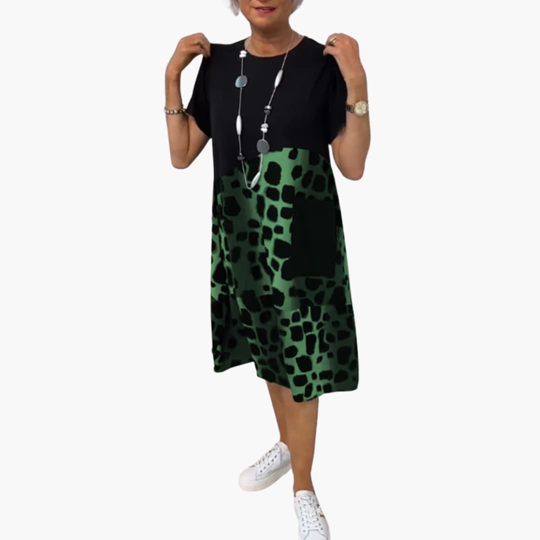 Sommerkleid Damen - Lockeres Freizeitkleid mit Musterprint