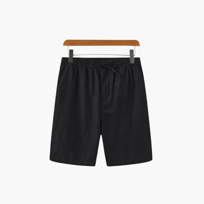 Herren Leinen Shorts mit Kordelzug und Seitentaschen