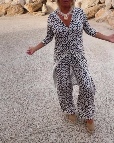 MARA ZWEITEILIGES SET MIT VINTAGE PRINT