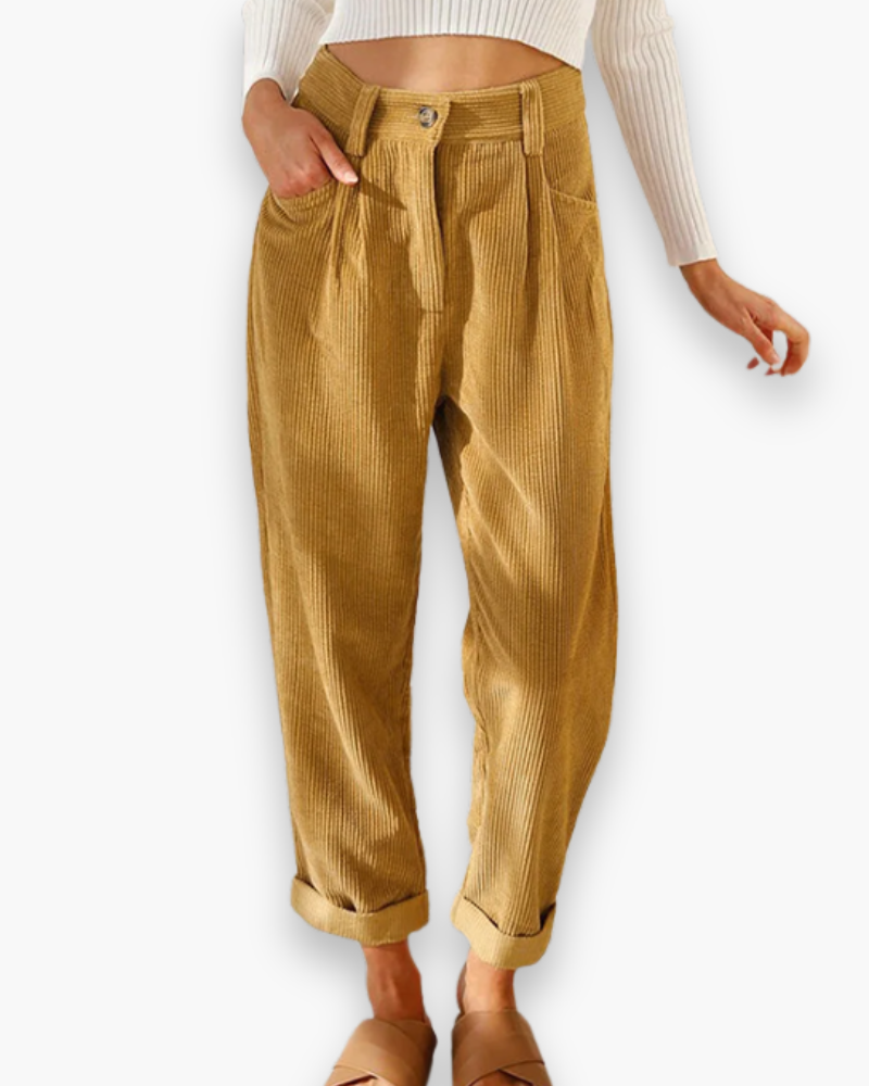 Damen Lässige Stoffhose | Bequeme Passform