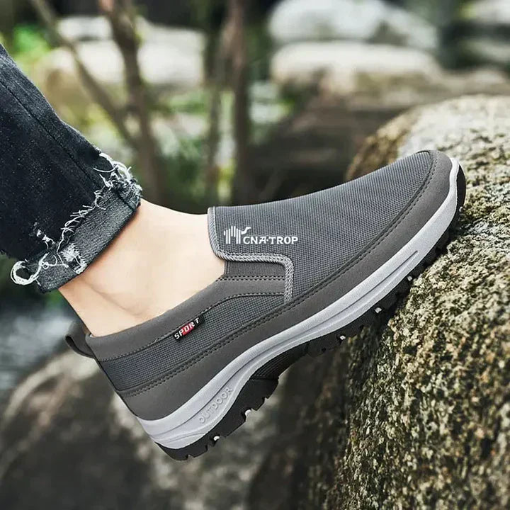 Herren-Slip-On-Outdoorschuhe mit rutschfester Sohle