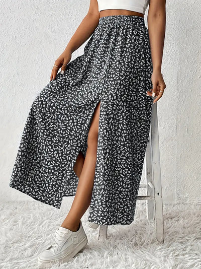 Aori – Elegante Maxiröcke mit hohem Bund und Blumenmuster
