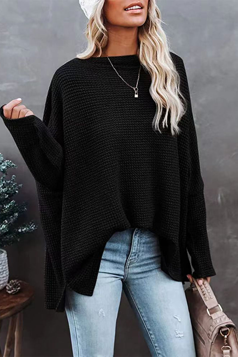 Trendy Off-Shoulder Pullover in Übergröße für Damen