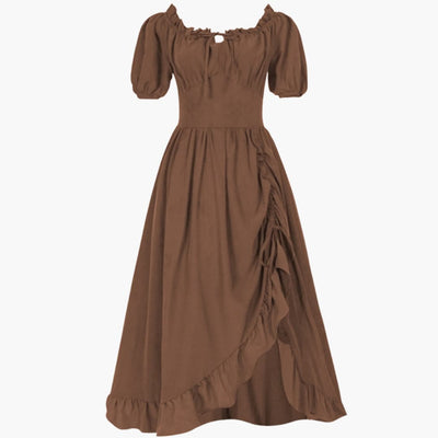 Oktoberfest Dirndl Kleid 2025 mit Rüschen für Damen