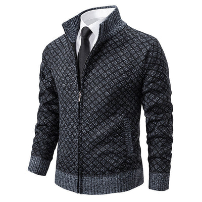 RENZO™ – STIVOLLE STRICKJACKE IM KAROMUSTER