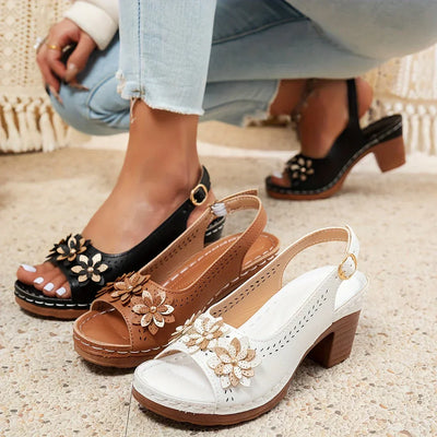 FLORIVA - ELEGANTE SANDALETTE MIT HOHEM ABSATZ