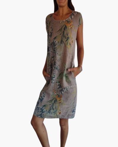 Damen T-Shirt Kleid | Lockeres Sommerkleid mit Print