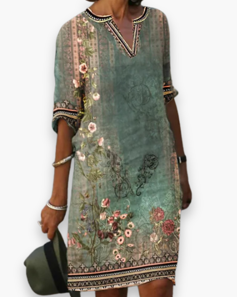 Damen Stilvolles Sommerkleid | Elegant Midi