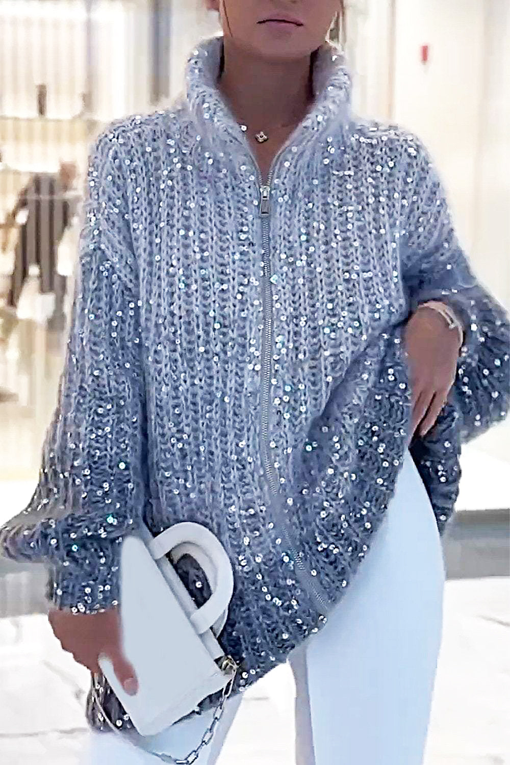 GLITZER PULLOVER