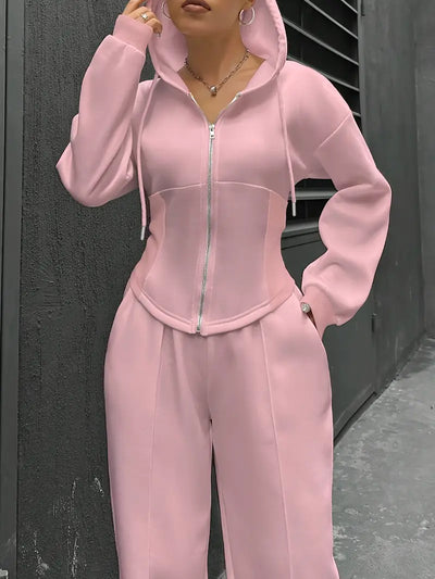 Nanci - Lässiges Zweiteiliges Set Mit Langen Ärmeln