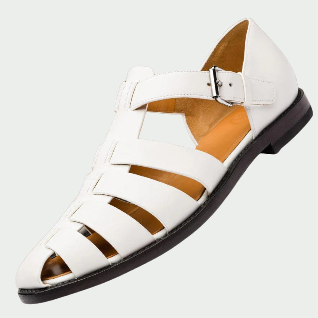 CORVIN - ELEGANTE LEDER HERRENSANDALE