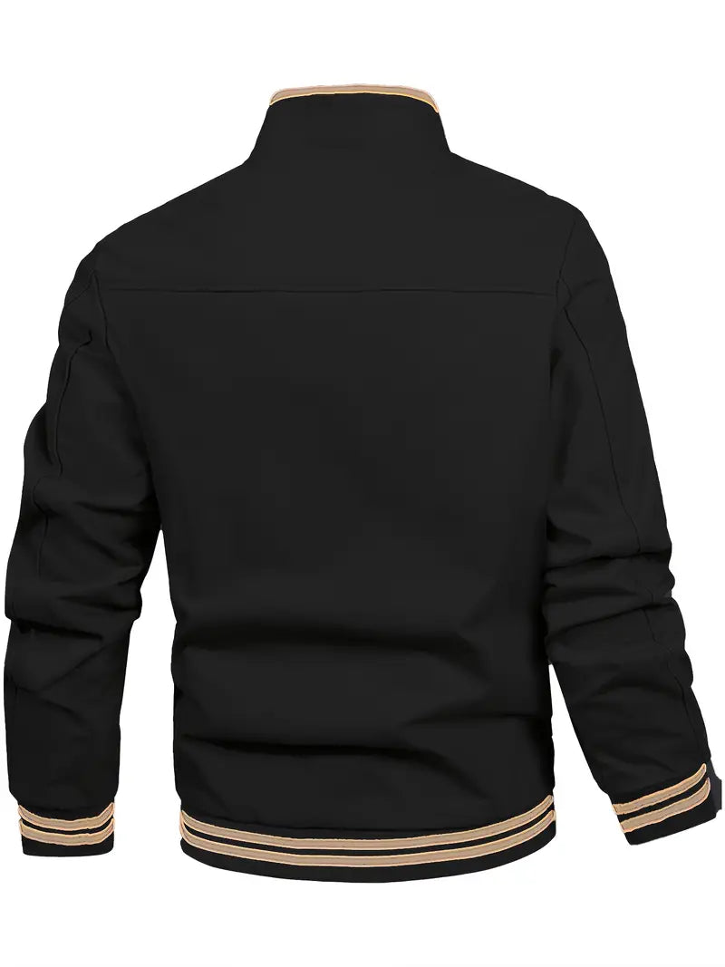 Brunon | Zeitlos Bequemer Stehkragen Herrenjacke