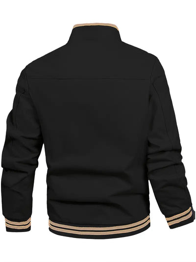 Brunon | Zeitlos Bequemer Stehkragen Herrenjacke