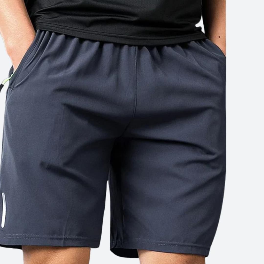 Herren Sommer Shorts aus Ice Silk mit Reißverschlusstaschen