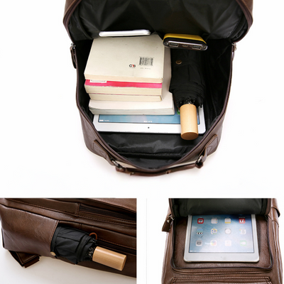 KARLY™ | Multifunktionaler handgefertigter Lederrucksack