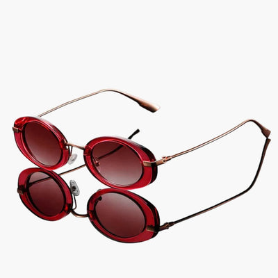 Damen Sonnenbrille mit runden Gläsern und UV-Schutz