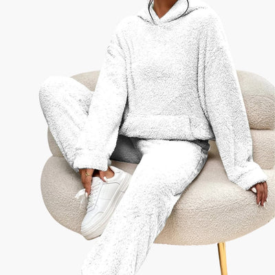 Teddy Hoodie Loungewear für Damen