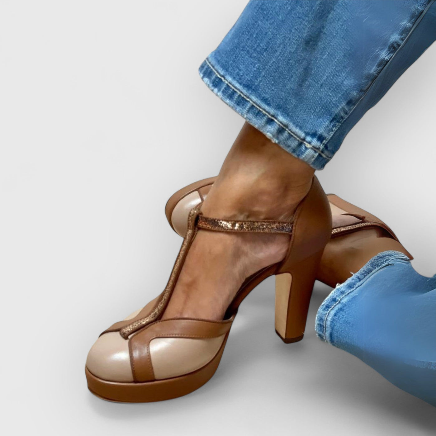 NYRA | Orthopädische Retro-Heels mit Plateau