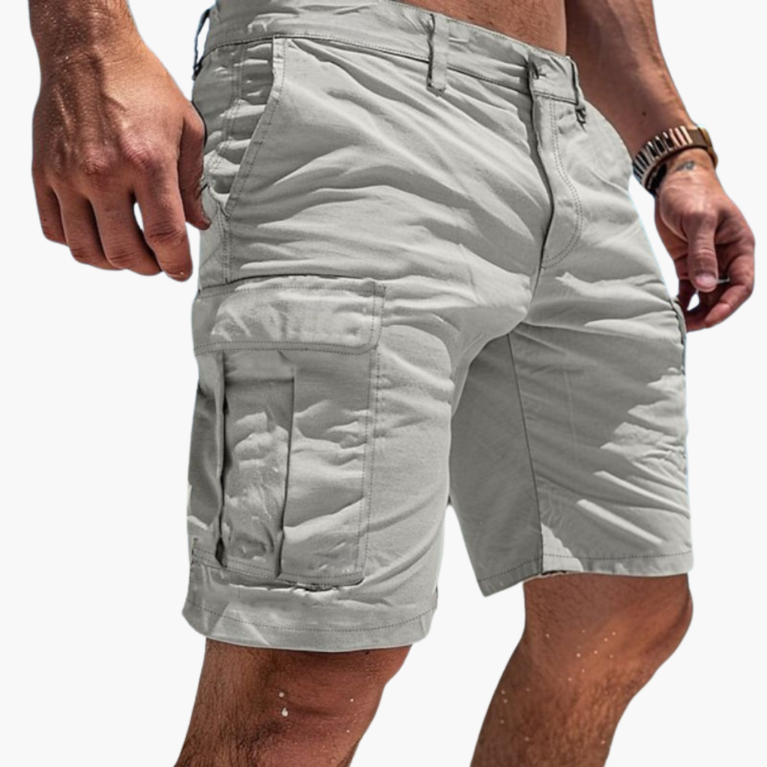 Herren Cargo-Shorts in Kniehöhe mit mehreren Taschen für den Sommer