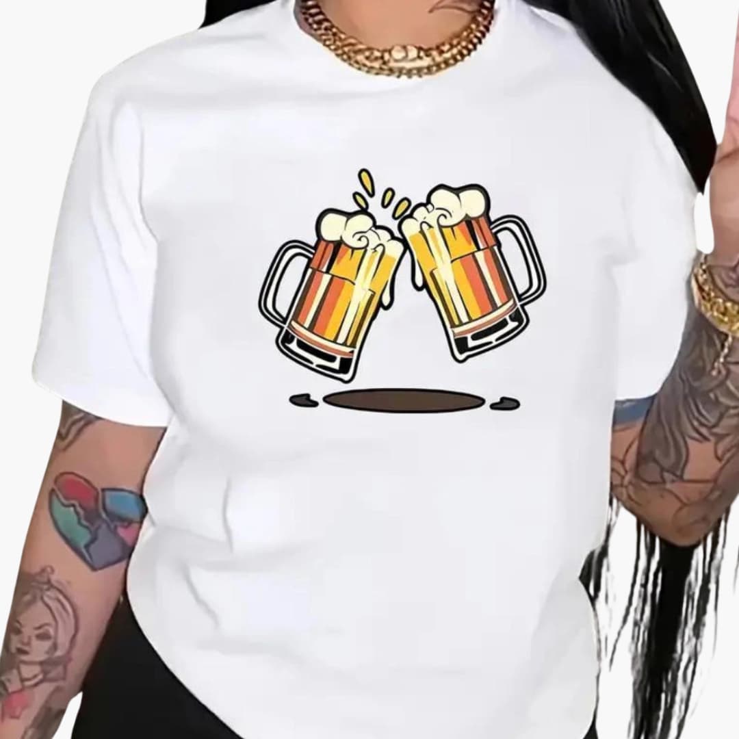 Bedrucktes Oktoberfest T-Shirt für Damen - Oktoberfest 2025