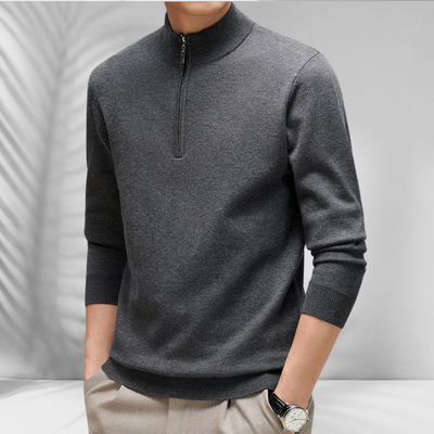 FABIAN™ | Reißverschluss-Pullover aus Baumwolle