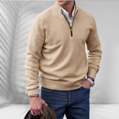 TOBIAS™ | Reißverschluss-Pullover aus Baumwolle