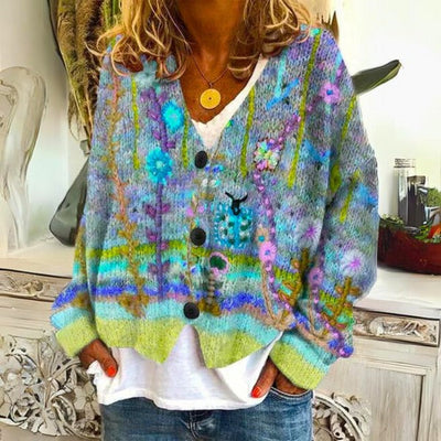Eléa - blumenpullover für damen